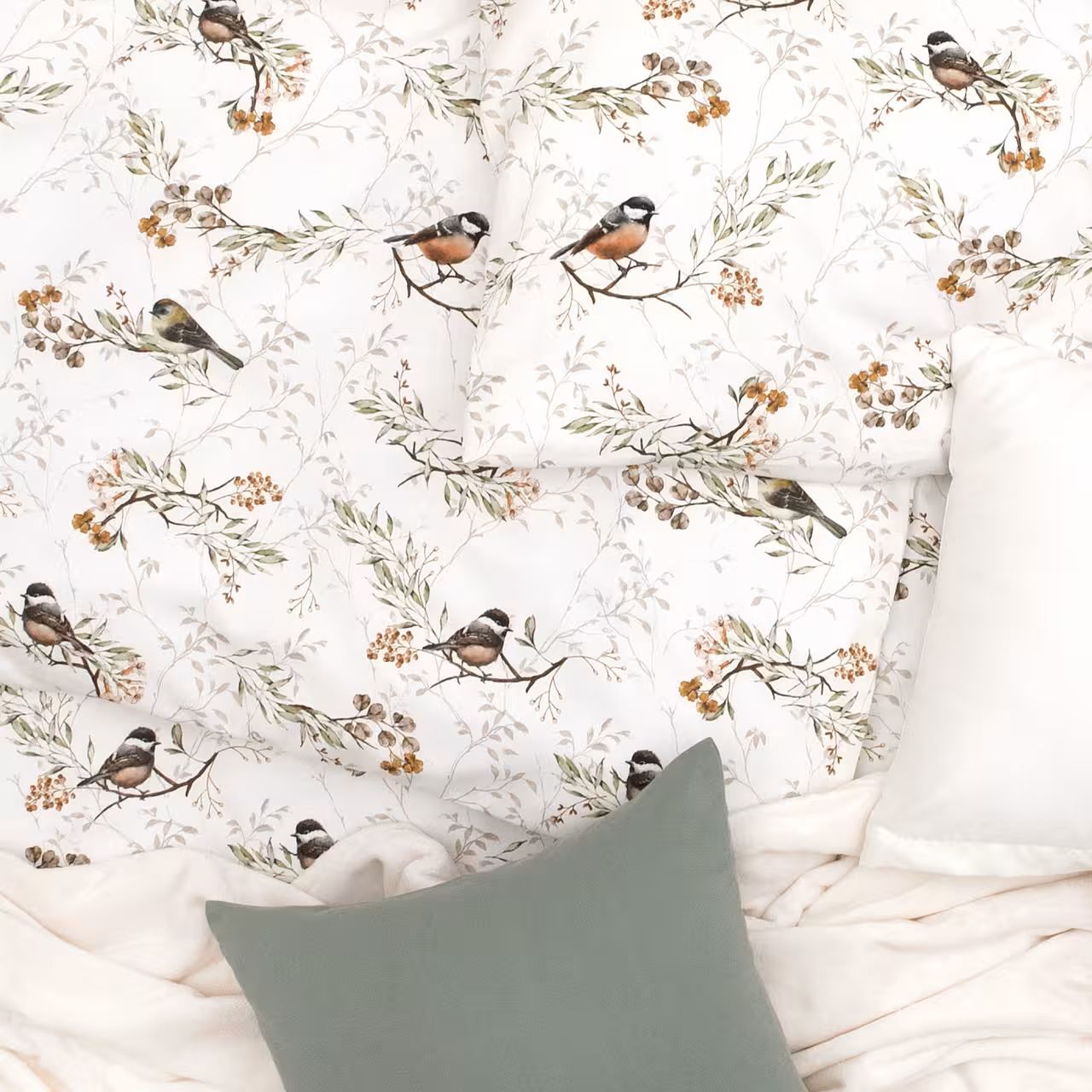 Obliečky SATÉN DESIGN little birds