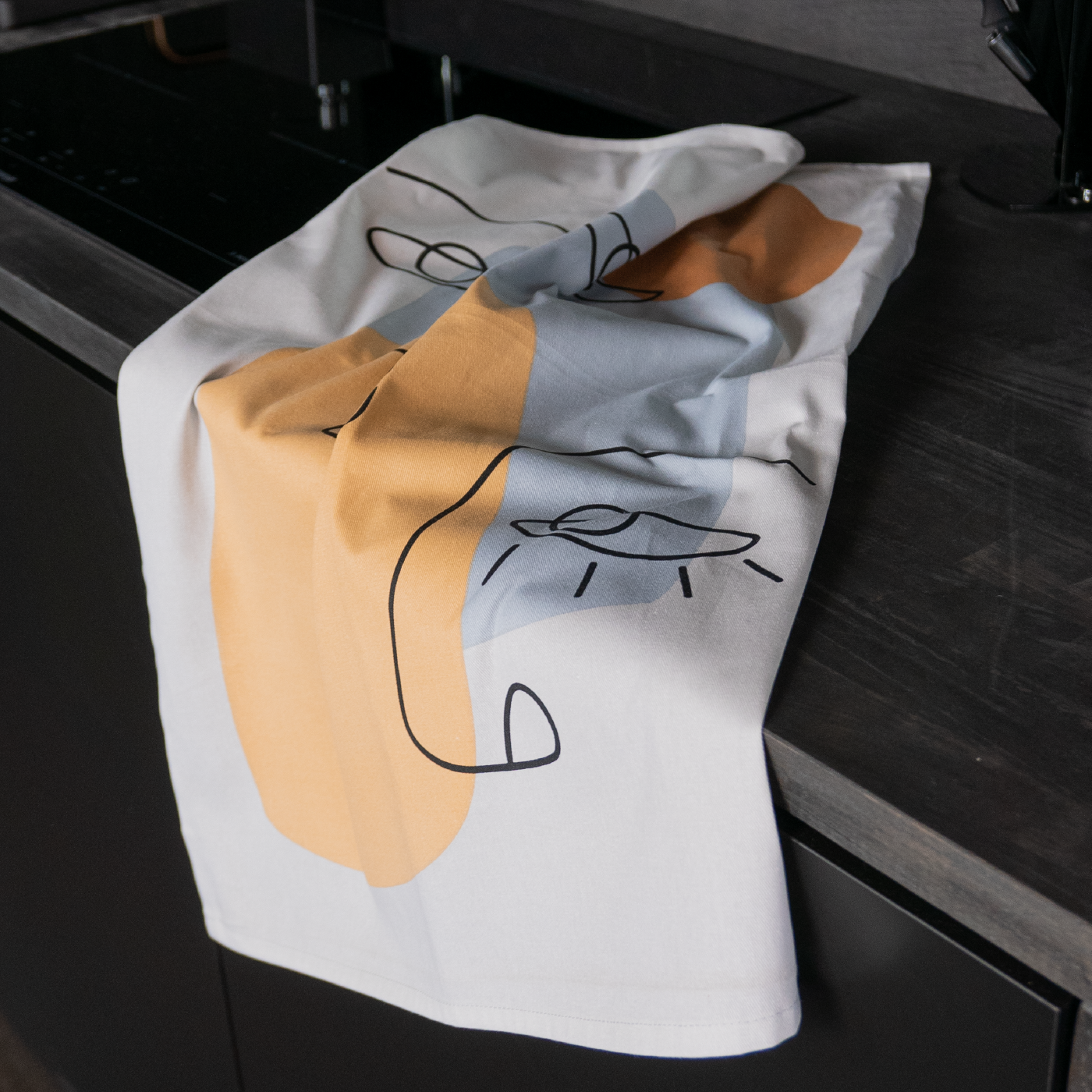 Utierka DEKORO face khaki sivá