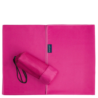 Rýchloschnúca osuška FITNESS BAG ružová