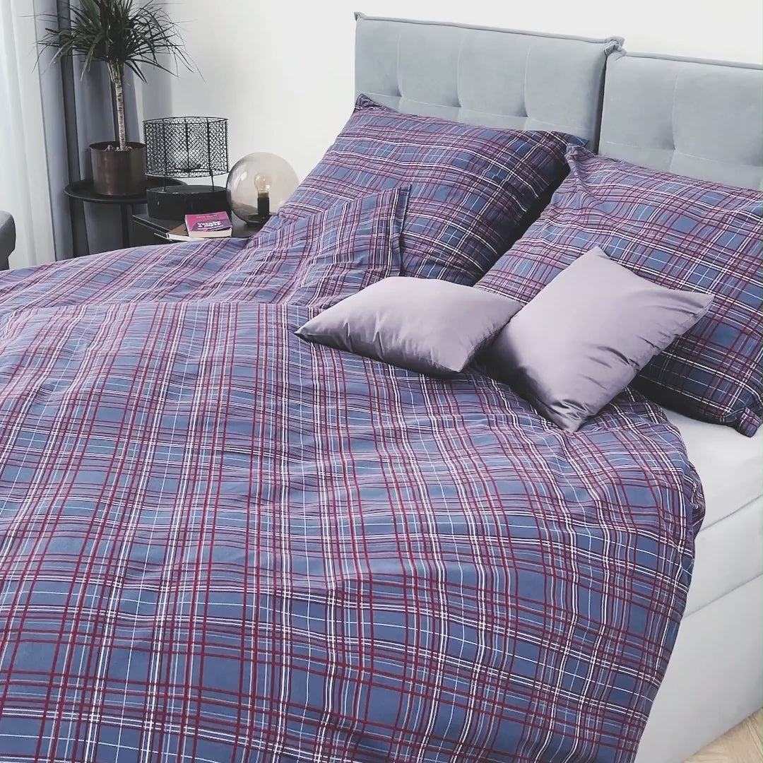 Obliečky KLASIK SOFT kocky modrá